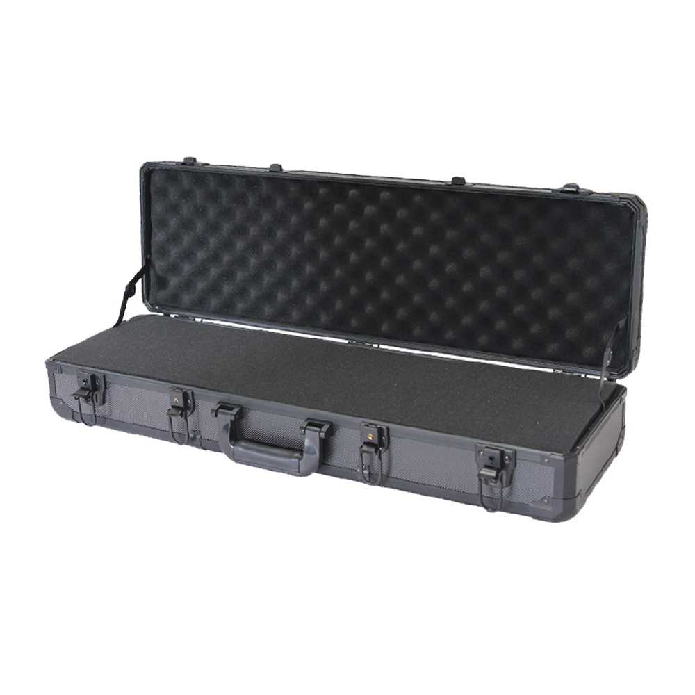 Estuche rígido de aluminio para transporte de armas con espuma personalizada