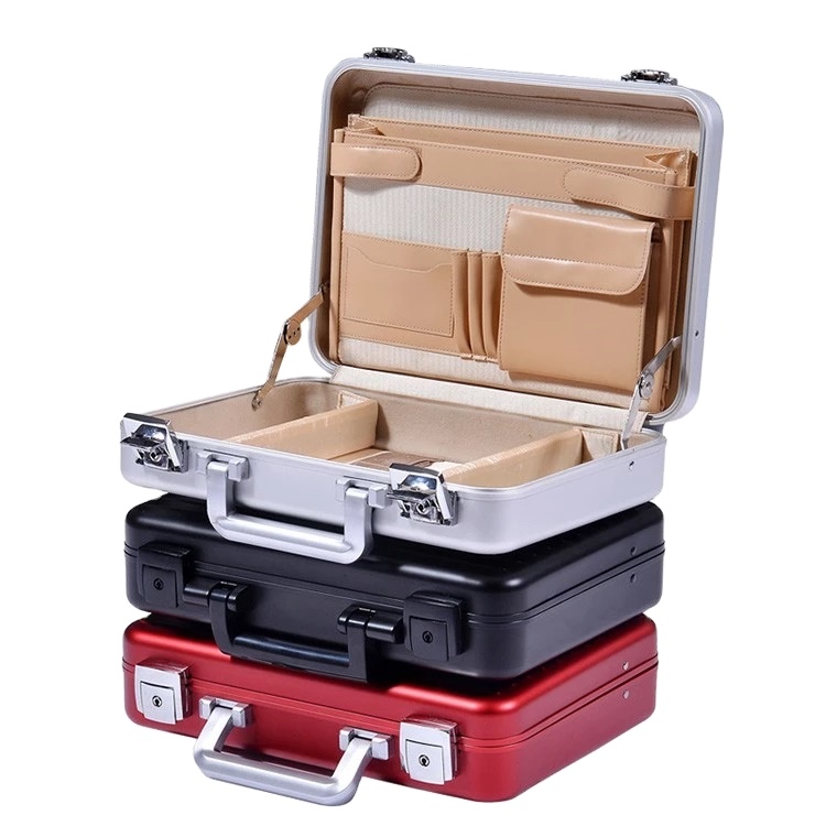 Maletín rígido de aluminio, maletín de transporte para cámara e instrumentos.
