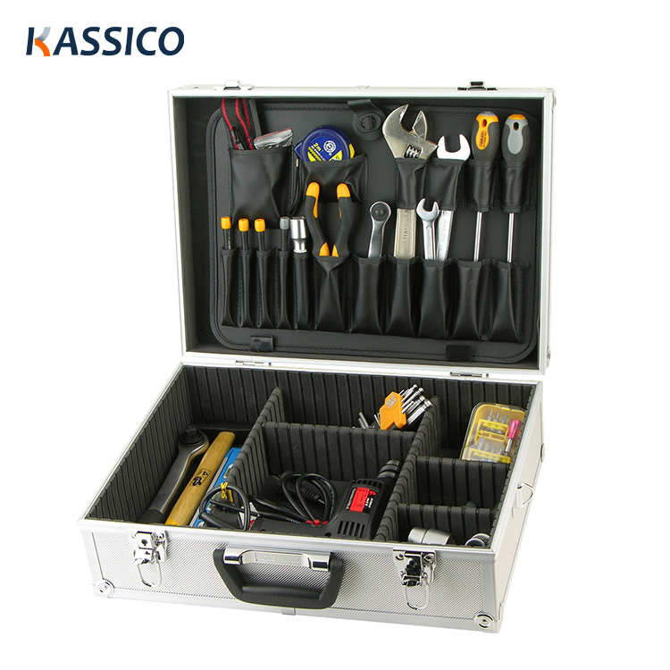 Estuche de herramientas de aluminio personalizado con espuma