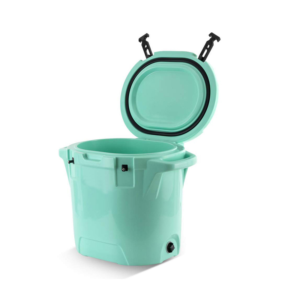 Nevera portátil rotomoldeada redonda de 25 cuartos para camping y picnic
