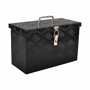 Caja de herramientas portátil de aluminio de 16 pulgadas para camión, coche, remolque, camioneta y autocaravana