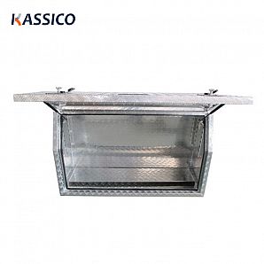 Cajas de herramientas de aluminio para camionetas UTE con estante