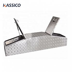Caja de herramientas de aluminio para camión con forma de ala de gaviota