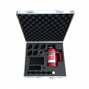 Estuche rectangular largo de aluminio troquelado de espuma EVA