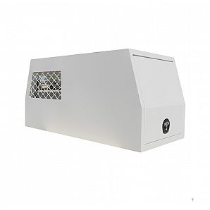 Caja para perros de acero para media nevera de color blanco para UTE