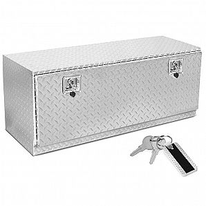 Caja de herramientas para bajos de aluminio con placa de diamante
