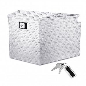 Caja de herramientas de lengüeta de remolque de aluminio