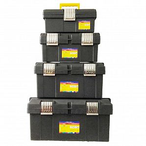 Caja de herramientas rígida de plástico para uso general