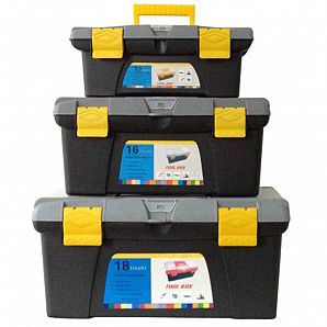 Caja de herramientas de plástico organizadora de almacenamiento