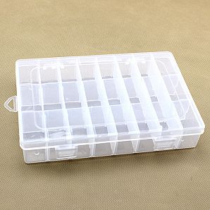Estuche organizador de almacenamiento ajustable y desmontable de 24 unidades