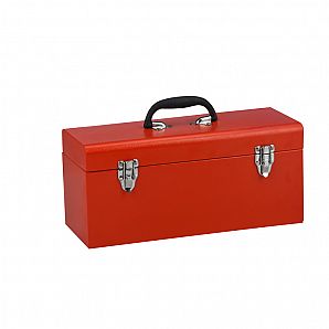 Caja de herramientas portátil de acero - Caja de herramientas de metal con bandeja interior