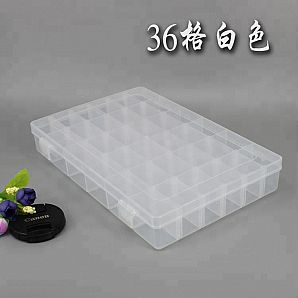 Caja de plástico transparente para guardar joyas
