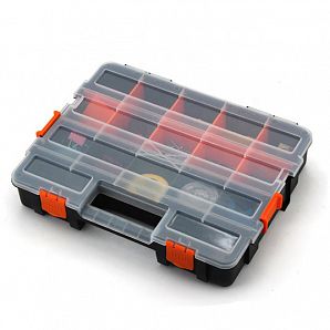 Caja de almacenamiento con compartimentos de plástico