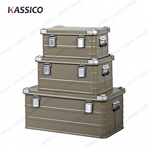 Caja de aluminio para acampar, autocaravanas y aventuras