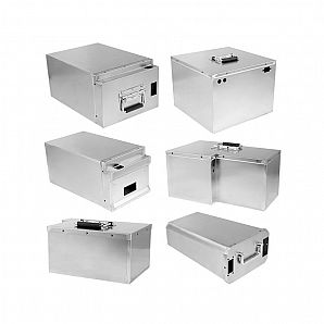 Caja de acero inoxidable para baterías de litio de vehículos eléctricos