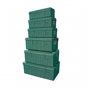 Caja de herramientas de metal grueso 6 en 1 para almacenamiento en el maletero del coche
