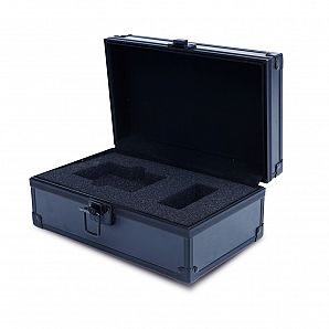 Estuche pequeño de aluminio con espuma, estuche rígido de seguridad para herramientas
