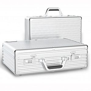 Caja de almacenamiento de lentes de cámara de aluminio, maletín con cerradura de contraseña