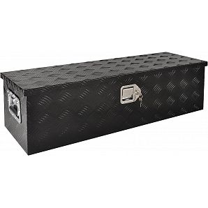 Caja de herramientas de aluminio negro de 39 pulgadas