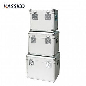 Estuches grandes de aluminio para transportar equipos