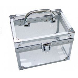 Estuche de maquillaje de aluminio acrílico