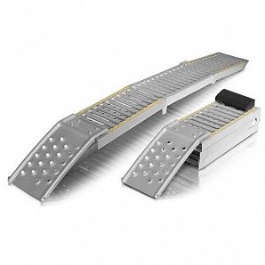 Rampa plegable de acero al carbono para furgonetas con discapacidad