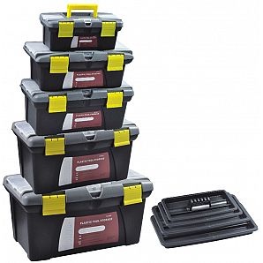 Caja de herramientas de plástico para hardware de 10' 13 14' 16 17' 19" 20' 22"