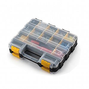 Estuche organizador de surtido de plástico