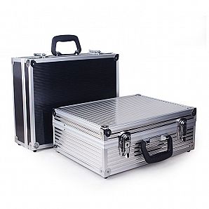 Estuche de transporte para herramientas de aluminio negro