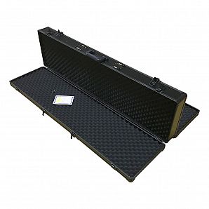 Estuche de transporte para pistola de aluminio de 47 pulgadas con espuma suave en el interior