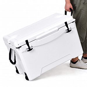Refrigerador de rotomoldeo grande de 75 cuartos con ruedas