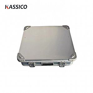 Estuche de aluminio ignífugo para baterías. Embalaje y envío.
